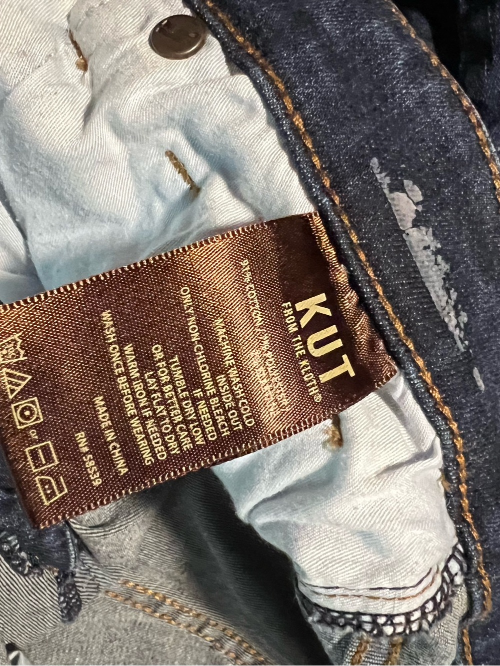 Kut from the Kloth Women's Mid Rise Bootcut Jeans Stretch Medium Blue Wash 14 P - Picture 6 of 13